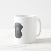 Schwarzes Labrador Hund Farbe Farbe Farbe Malerei Kaffeetasse (VorderseiteRechts)