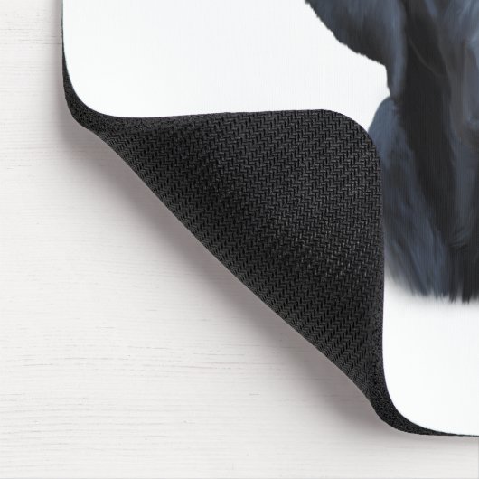 Schwarzes Labrador Hund Farbe Farbe Farbe Malerei Mousepad (Ecke)