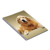 Schwarzes Labrador Hund Farbe Farbe Farbe Malerei Notizblock (Rechte Seite)