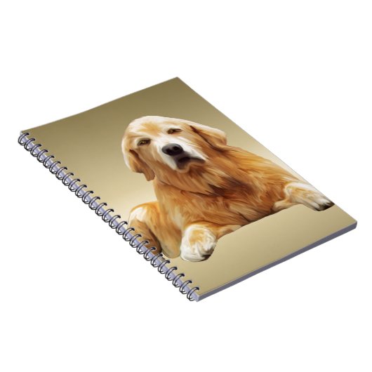 Schwarzes Labrador Hund Farbe Farbe Farbe Malerei Notizblock (Rechte Seite)