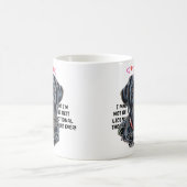 Schwarzes Labrador, Hundename hinzufügen, Text änd Kaffeetasse (Mittel)