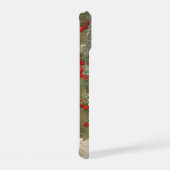 Schwarzes Labrador im Winter iPhone 15 Hülle (Rechte Seite)