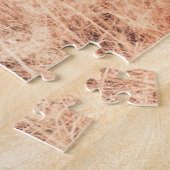 Schwarzes Labrador in trockenem Gras Puzzle (Seite)