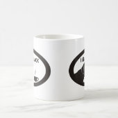 Schwarzes Labrador-Kaffee-Thema Kaffeetasse (Mittel)
