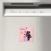 Schwarzes Labrador-Koch Magnet (In Situ (Geschirrspüler))