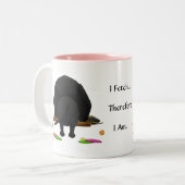 Schwarzes Labrador (Labradore) - ich hole… Tasse (Vorderseite Links)