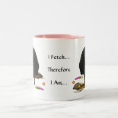 Schwarzes Labrador (Labradore) - ich hole… Tasse (Mittel)