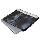 Schwarzes Labrador Laptopschutzhülle (Vorne Knopf)