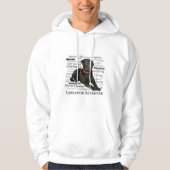 Schwarzes Labrador-Merkmal-Shirt Hoodie