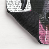 Schwarzes Labrador mit Ohrmuscheln Mousepad (Ecke)