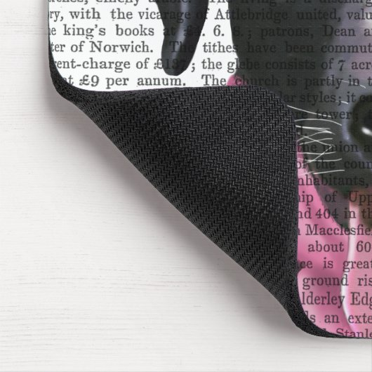 Schwarzes Labrador mit Ohrmuscheln Mousepad (Ecke)