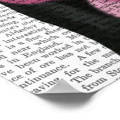 Schwarzes Labrador mit Ohrmuscheln Poster (Ecke)