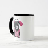 Schwarzes Labrador mit Ohrmuscheln Tasse (Vorderseite Links)