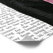 Schwarzes Labrador mit Party-Hut Poster (Ecke)