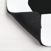 Schwarzes Labrador mit rotem Kragen Mousepad (Ecke)