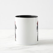 Schwarzes Labrador mit roter Spitze Tasse (Zentrum)