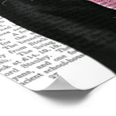 Schwarzes Labrador mit Tiara Poster (Ecke)