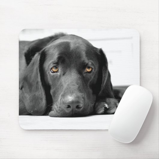 Schwarzes Labrador Mousepad (Mit Mouse)