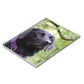 Schwarzes Labrador Notizblock (Linke Seite)