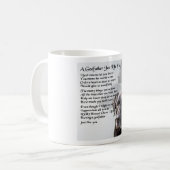 Schwarzes Labrador-Pate-Gedicht Kaffeetasse (Vorderseite Links)