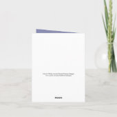 Schwarzes Labrador retriever danken Ihnen Dankeskarte (Rückseite)