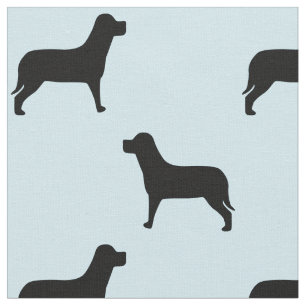 Schwarzes Labrador Retriever Dog Pattern Stoff
