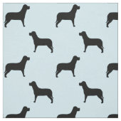 Schwarzes Labrador Retriever Dog Pattern Stoff (Muster)