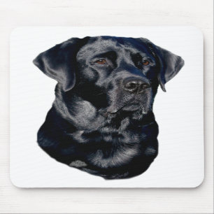 Schwarzes Labrador retriever Hauptmousepad Mousepad