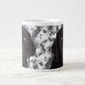 Schwarzes Labrador retriever Jumbo-Tasse (Vorderseite)