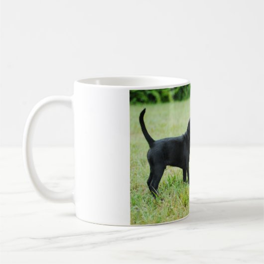 Schwarzes Labrador retriever Kaffeetasse (Links)