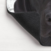 Schwarzes Labrador retriever Mousepad (Ecke)
