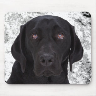 Schwarzes Labrador retriever Mousepad