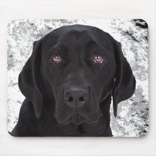 Schwarzes Labrador retriever Mousepad (Vorne)