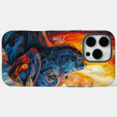 Schwarzes Labrador Retriever Portrait Case-Mate iPhone Hülle (Rückseite (Horizontal))