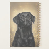 Schwarzes Labrador Retriever Portrait Personalisie Planer (Rückseite)