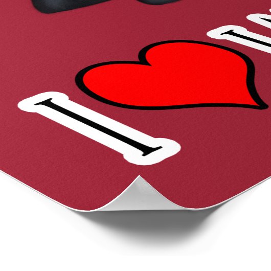 Schwarzes Labrador Retriever Portrait Poster (Ecke)