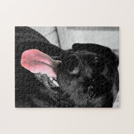 Schwarzes Labrador retriever Puzzle (Horizontal)