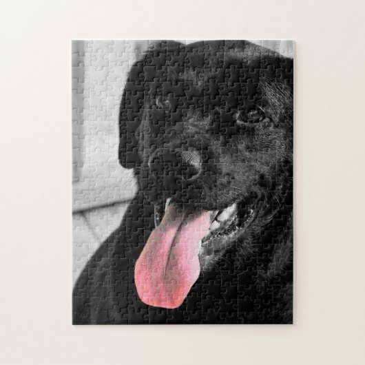 Schwarzes Labrador retriever Puzzle (Vertikal)