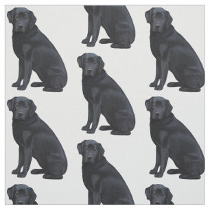 Schwarzes Labrador retriever Stoff