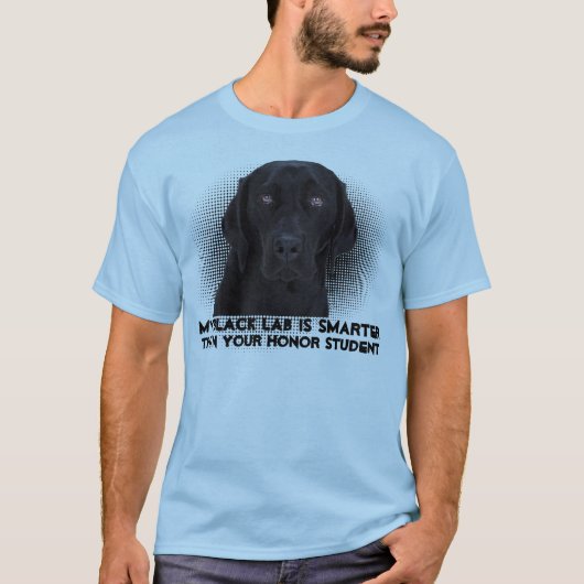 Schwarzes Labrador retriever T-Shirt (Vorderseite)