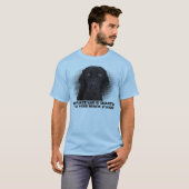 Schwarzes Labrador retriever T-Shirt (Vorne ganz)