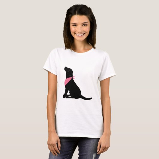 Schwarzes Labrador retriever T-Shirt (Vorne ganz)