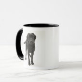 Schwarzes labrador retriever tasse (Vorderseite Links)