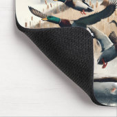 Schwarzes Labrador Retriever und Enten Mousepad (Ecke)