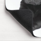 Schwarzes Labrador-Retriever-Welpenmousepad Mousepad (Ecke)