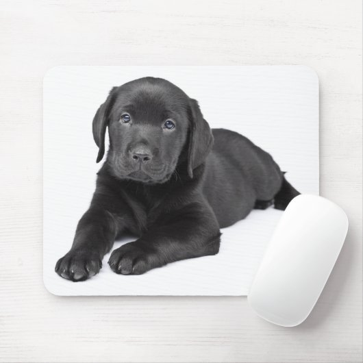 Schwarzes Labrador-Retriever-Welpenmousepad Mousepad (Mit Mouse)