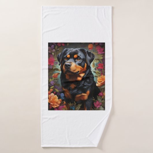 Schwarzes Labrador, schwarze Siege, Die verzaubert Badehandtuch (Badehandtuch)