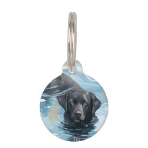 Schwarzes Labrador-Schwimmmuster