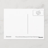 Schwarzes Labrador-Stempelgemälde Postkarte (Rückseite)