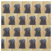 Schwarzes Labrador Stoff (Nahaufnahme)